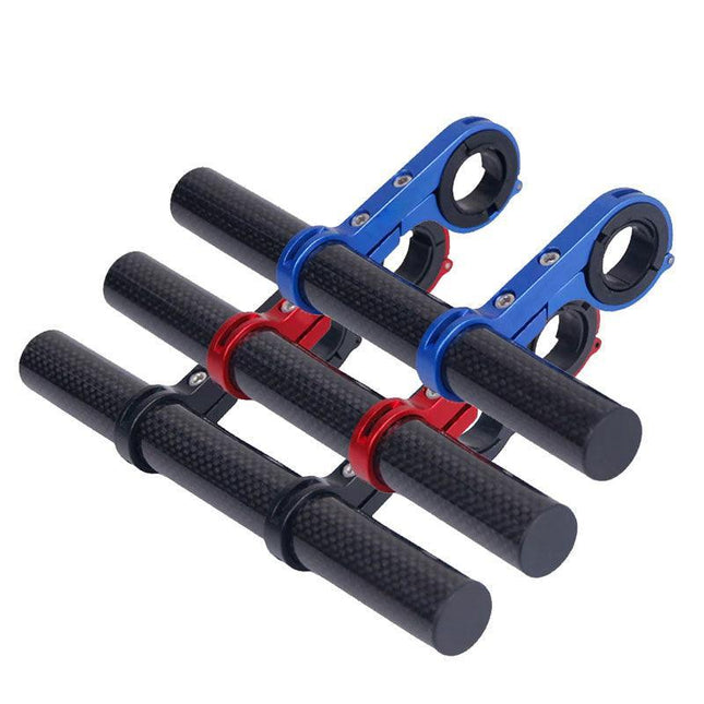 Double Mountain Bike Handlebar Extender Extension Bicycle Mount Bracket HolderAU - Aimall