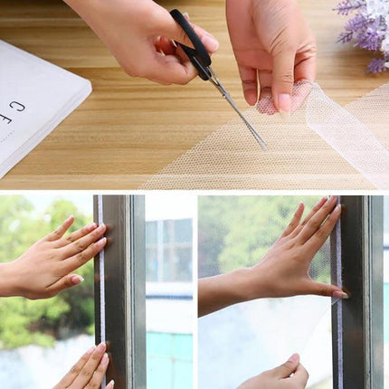 Insect Mesh Window Curtain Wasp Mosquito Bug Netting Cover Kit Fly Screen Net AU - Aimall