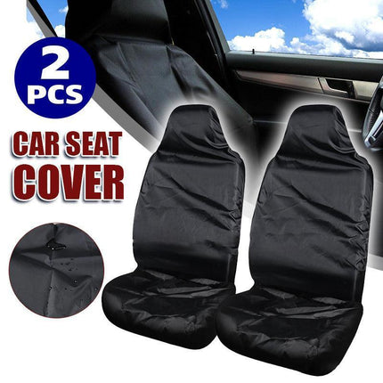 PAIR THROW OVER STYLE CAR FRONT SEAT COVERS SEAT PROTECTOR WATERPROOF UNIVERSAL - Aimall