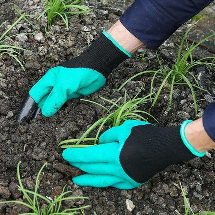 Garden Gloves with Claws for Women and Men outdoor Digging Planting Weeding AUS - Aimall