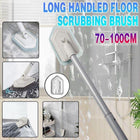 Long Handled Floor Scrubbing Brush Shower Cleaning Brush for Tubs, Tiles, Glass - Aimall