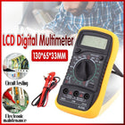 LCD Digital Multimeter, Back ground light, AC DC Voltmeter Ohmmeter Multi Tester - Aimall