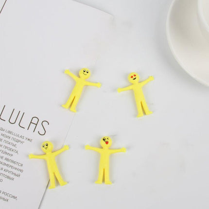 Stretchy Toys Smile Face Man Kids Birthday Party Decompression Anti Stress 12PCS - Aimall