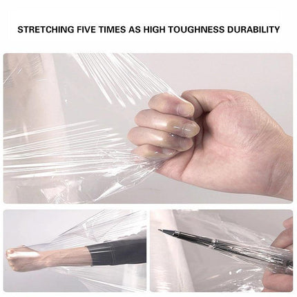 1-8PCS Stretch Film Clear Hand Use 500mm x 400m 20UM Pallet Shrink Wrap - Aimall