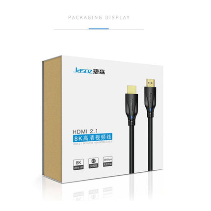 JASOZ 8K Ultra HD Premium HDMI Cable V2.1 3D High Speed Braided Ethernet 1 2 3m - Aimall