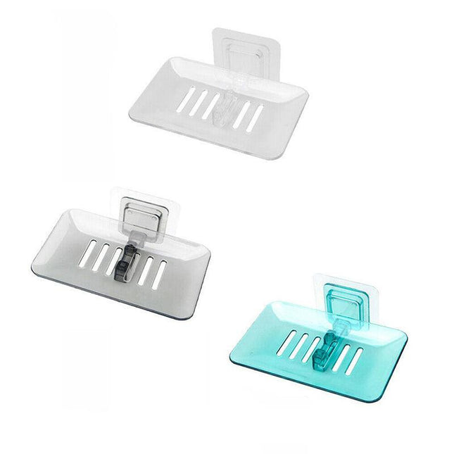 Bathroom Waterfall Tray Holder Soaps Plate Suction Case Containers Dish Storage - Aimall