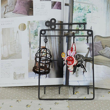 Door Back Organizer Key Holder Hanging Wall Mounted Hanger Hooks Storage Rack AU - Aimall