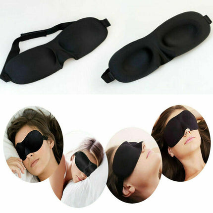 1/2/4x 3D Travel Sleep Eye Mask Soft Memory Foam Padded Shade Cover Blindfold AU - Aimall