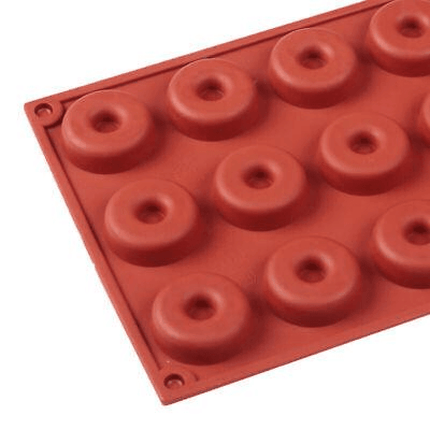 18 Cavity Mini Donut Doughnut Chocolate Pan Tray Silicone Mold Baking Cake Mould - Aimall