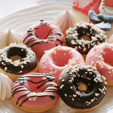 18 Cavity Mini Donut Doughnut Chocolate Pan Tray Silicone Mold Baking Cake Mould - Aimall