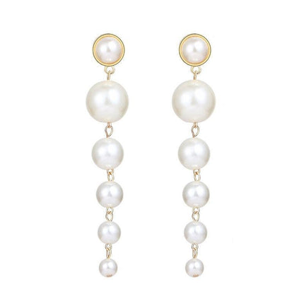 Silver Women Earrings Stud Crystal Cubic Zircon Dangle Wedding Gift AU Stock - Aimall