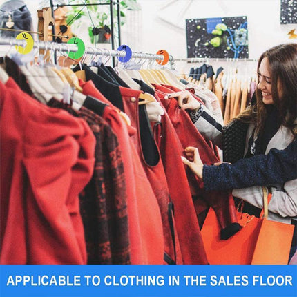 20PCS Round Size Dividers Clothing Blank Rack Clothes Stores Hangers Ring AU DIY - Aimall