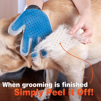 Pet Dog Cat Massage Hair Removal Grooming Comb Touch Cleaning Brush Magic Glove - Aimall