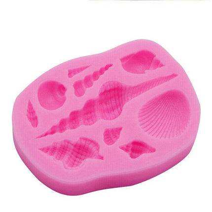 Mermaid Tail Sea Shell Silicone Cake Fondant Sugarcraft Mould Chocolate Mold AU - Aimall
