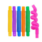 6PCS Fidget Pop Tube Pip Sensory Stress Game Relief Toys Kids Tools Adults Chain - Aimall