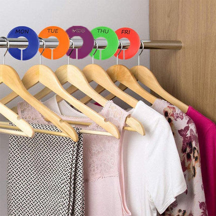 20PCS Round Size Dividers Clothing Blank Rack Clothes Stores Hangers Ring AU DIY - Aimall