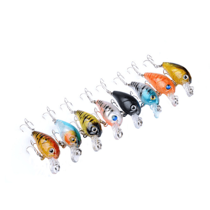 9X Fishing Lures Bream Bass Trout Redfin Perch Cod Flathead Whiting Tackle 4.5cm - Aimall