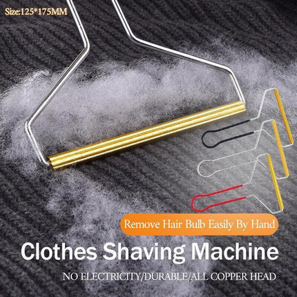 Lint Cleaner Pro Steel Manual Clothes Fluff Remover Fabric Sweater Fuzz Shaver - Aimall
