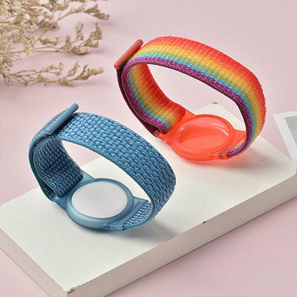 For Apple AirTag Case Protective Cover Wristband Nylon Air Tag Band Anti-lost AU - Aimall