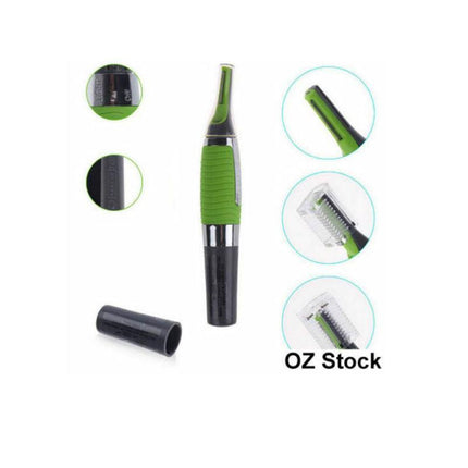 Hair Trimmer Groomer Nose Ear Eyebrows Neck hair Razor with light micro touch AU - Aimall