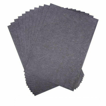 100x Sheets Carbon Paper Transfer Copy Graphite Tracing A4 Wood Canvas Art Black - Aimall