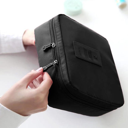 Travel Cosmetic Storage MakeUp Bag Folding Toiletry Wash Organizer Pouch New AU - Aimall