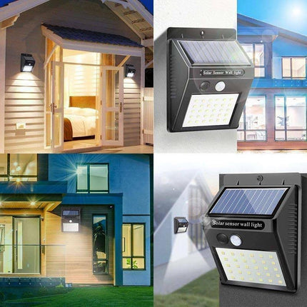 4Pcs 20 Led Solar Powered Pir Motion Sensor Light Garden Outdoor Security Lights Aimall