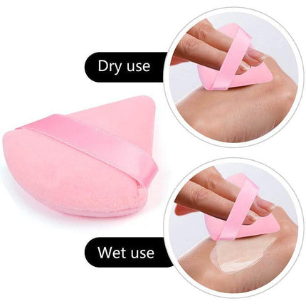 1/10X Cosmetic Puff Triangle Make Up Tool MakeUp Cotton Sponge Powder Puffs Mini - Aimall