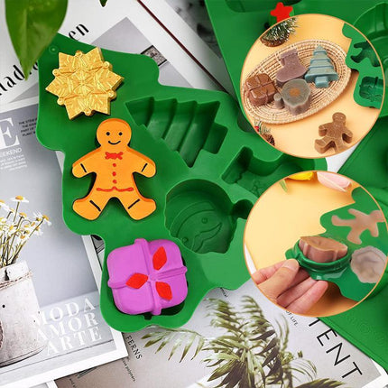 Christmas Tree Cake Mold Silicone Fondant Decor Candy Chocolate Baking Tools BS - Aimall