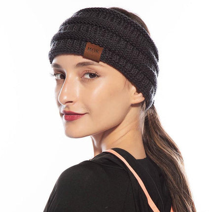 Knitted Knot Headband Head Wrap Ear Hair Band Winter Crochet Turban Women nbm AU - Aimall
