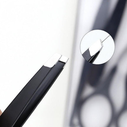 3PCS Eyebrow Razor Set Trimmer Shaver Scissors spooley Dermaplaning Tweezers AU - Aimall