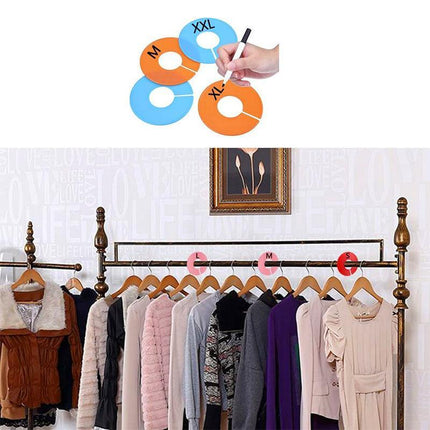 20PCS Round Size Dividers Clothing Blank Rack Clothes Stores Hangers Ring AU DIY - Aimall