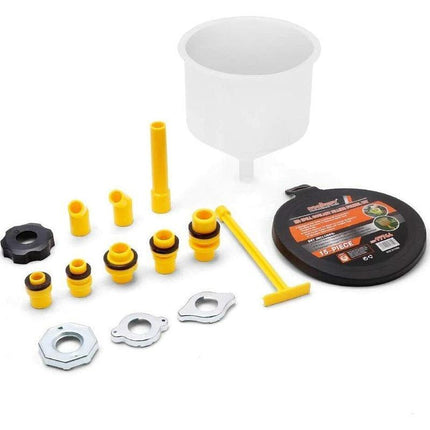 15X Spill Proof Radiator Coolant Refilling Funnel Kit Car W/t Universal Adaptor - Aimall