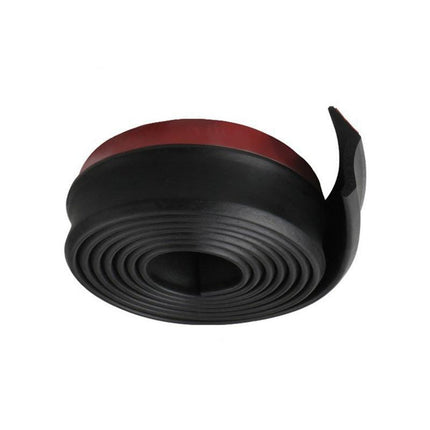 Universal Rubber Car Front Bumper Lip Skirt Protector Body Spoiler Splitter 2.5M - Aimall