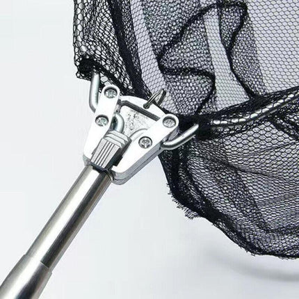 Fishing Net Landing Mesh Fish Catch Tool Telescopic Pole Folding Foldable Handle - Aimall