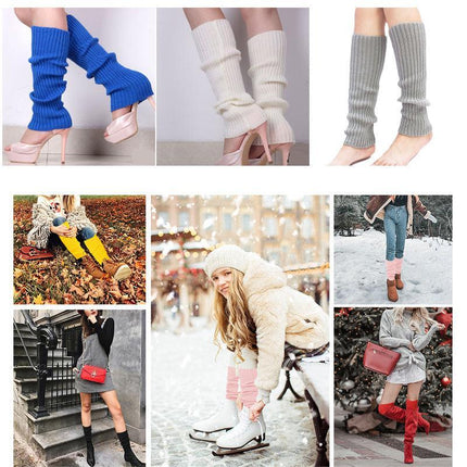 Leg Warmers Legging Socks Knitted Womens Ladies 80s Dance Disco Party Costume AU - Aimall