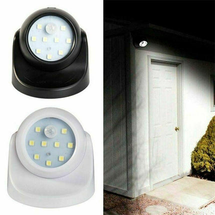 360° Battery Operated Indoor Outdoor Garden Motion Sensor Security LED Light New - Aimall