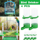 4Pcs/Set Drinker Food Feeder Water Clip For Cage Bird Parrot Cockatiel Budgie AU - Aimall