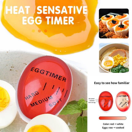Colour Changing Egg Timer Perfect Boiled Eggs By Temperature Kitchen Helper AU - Aimall