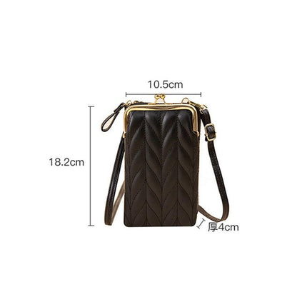 Women Mobile Phone Bag PU Leather Purse Wallet Shoulder Pouch Small Crossbody AU - Aimall