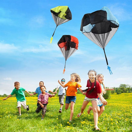 Hand Throwing Mini Soldier Parachute Funny Toy Kid Outdoor Game Play Educational - Aimall