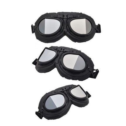 Vintage Pilot Motorcycle Racing Goggles Aviator Retro ATV UTV Dirt Bike Eyewear - Aimall