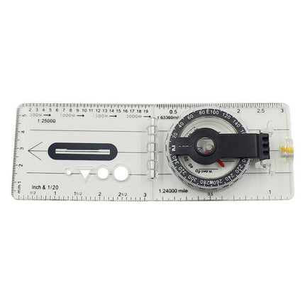 Baseplate Pocket Compass Military Orienteering Hiking Camping Maps Lensatic Army - Aimall