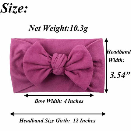 Baby Bow Headband Girl Infant Toddler Newborn Soft Knot Turban Hair Head Wrap AU - Aimall