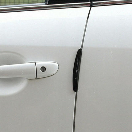 4pcs Universal Black Car Door Edge Anti-Collision Cover Scratch Protector Guard - Aimall