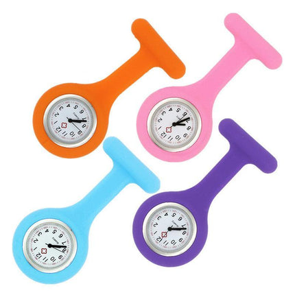 1×Silicone Nurse Brooch Tunic Fob Watch Nursing Nurses Pendant Pocket Watch AU - Aimall