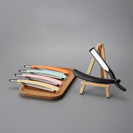 Old Shaver Razor Eyebrow Knife Folding Manual Shaver Holder Home Salon Tool AU - Aimall
