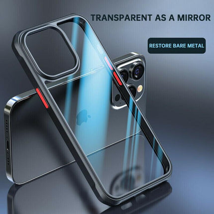 Shockproof Clear Bumper Case For iPhone 13 Pro Max Phone Back Cover Protective - Aimall