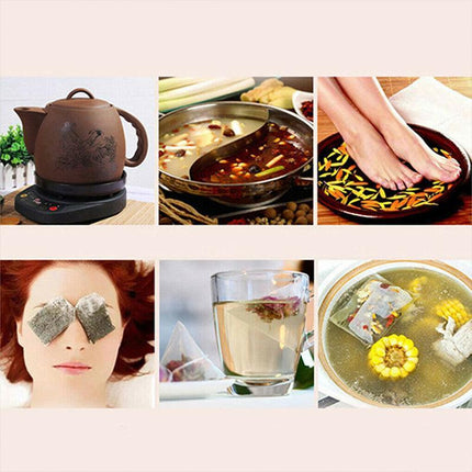 50x Reusable 100% Cotton Muslin Filter Bags Spices Herbs Tea Soup Drawstring AU - Aimall