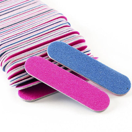 100-500x Mini Nail Files Professional Disposable Double Side Art Pedicure Manicu - Aimall